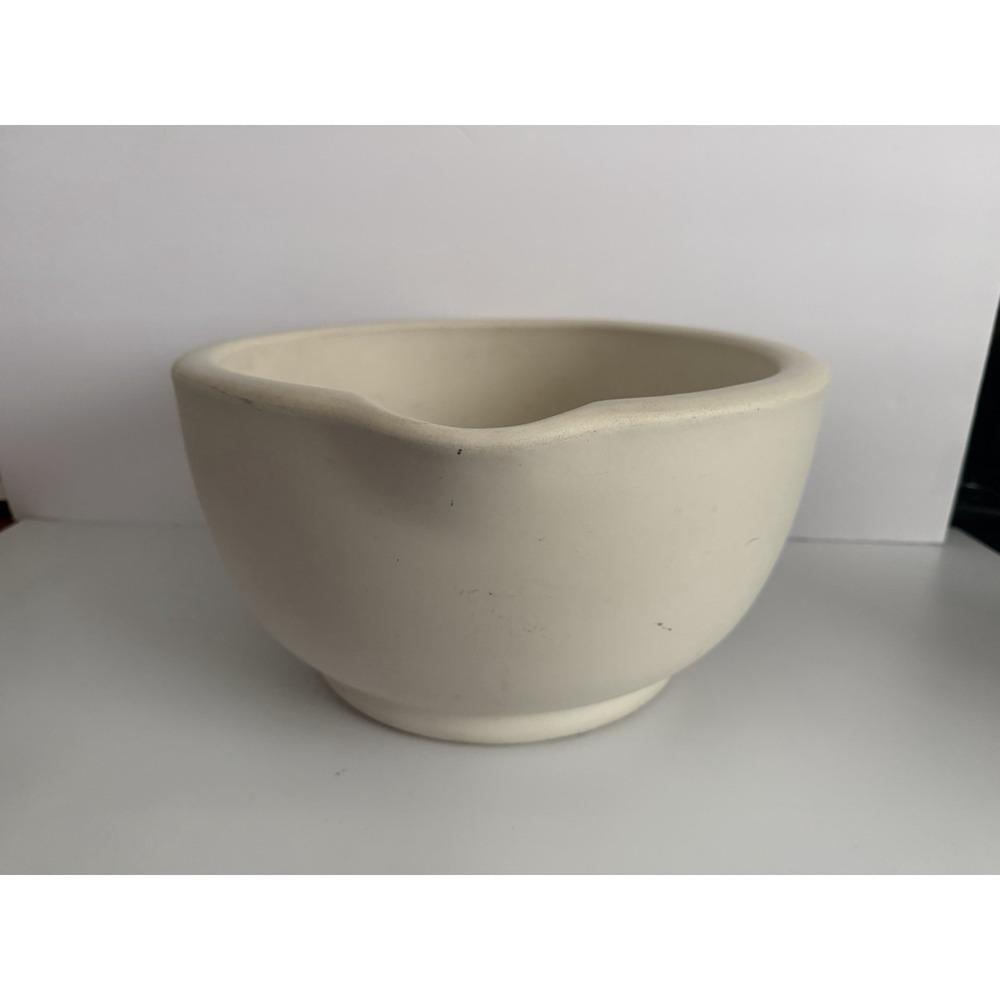 Acme Apothecary Mortar #10 Trade Mark M Diamond Large Ceramic Pharmacy Bowl 13in